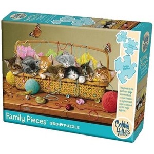 Cobble Hill 350 Piece Jigsaw Puzzle - Basket Case (Poster Included), Family Pieces, Ages 6 and Up - 1 of 2