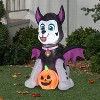 Gemmy Airblown Inflatable Marshall as Bat Nick, 3 ft Tall, Black - 2 of 4
