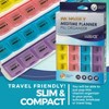 Monthly Pill Organizers – 2-Pack, 28-Day Pill Planners with Daily Compartments to Separate Pills & Vitamins, Travel-Friendly Medication Reminder - 3 of 4