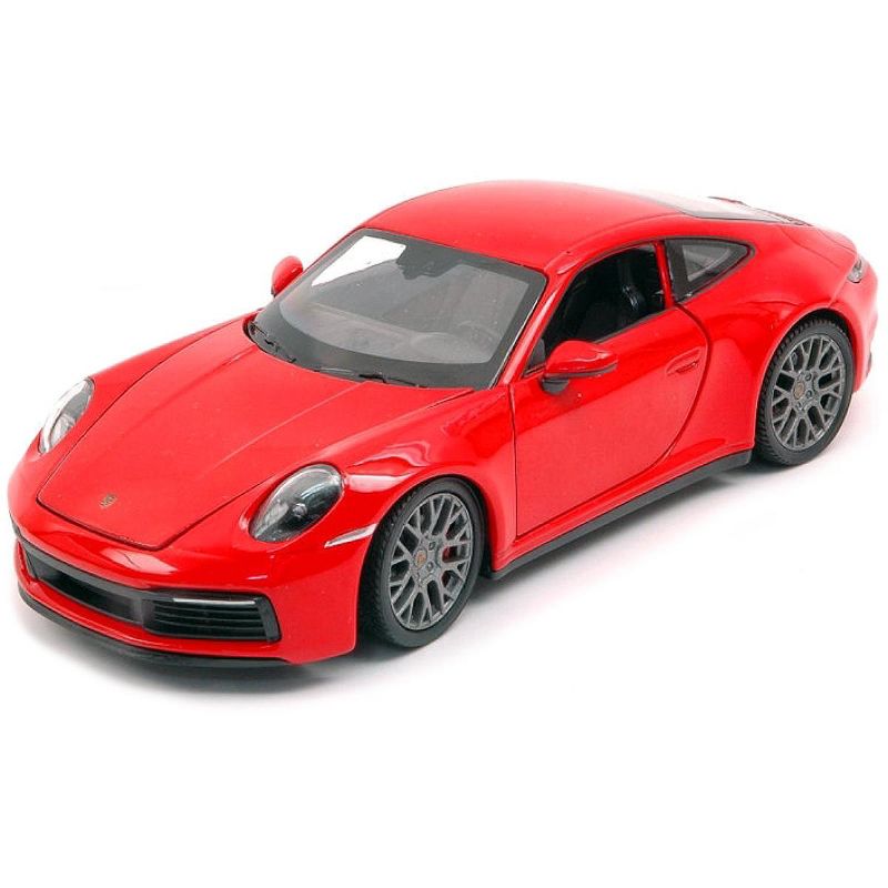 Porsche 911 Carrera 4S Red with Gray Wheels "NEX Models" 1/24 Diecast Model Car by Welly, 2 of 4