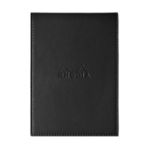 Rhodia Pad Holder with Pad 130 - 4 1/2 x 6 1/4 - Black cover - 1 of 2