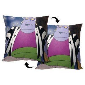 Warner Bros. Beetlejuice Animated Fraken Beetle Throw Pillow 18x18 Inches - 1 of 3