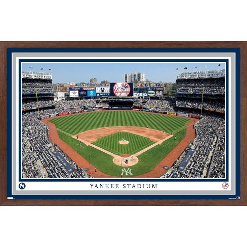 Trends International Mlb New York Yankees - Yankee Stadium 22 Framed Wall  Poster Prints Mahogany Framed Version 22.375 X 34 : Target