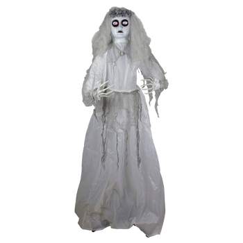 Northlight Spooky Town 6' Lighted and Animated Ghost Bride Halloween Decoration