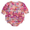 RuffleButts Baby Girls Woven Long Sleeve Bubble Romper - 2 of 4