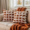 REGALWOVEN Geometric Soft Plush Modern Decorative Throw Pillows Cases 2 Pcs - 2 of 4