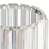 360 Lighting Caledan Modern Accent Table Lamp 10 1/2" High Clear Crystal Rods for Bedroom Bedside Nightstand Office Kids Family House Home - 3 of 4