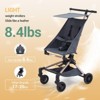 Lightweight Stroller for Airplane,Compact Strollers for Travel,Foldable Toddler Pushchair with Carry Bag, Storage Basket, Rear Brakes, Awning - 3 of 4