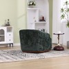 CAVINAS Upholstered Accent Chair with Swivel Functionality,Modern Barrel Chairs for Bedroom,Reading Room - 4 of 4