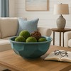 Artistic Decorative Bowl for Coffee Table Decor - Perfect Home Decor Accent for Kitchen Counter and Centerpiece Table Decorations - 7", Blue - 2 of 4