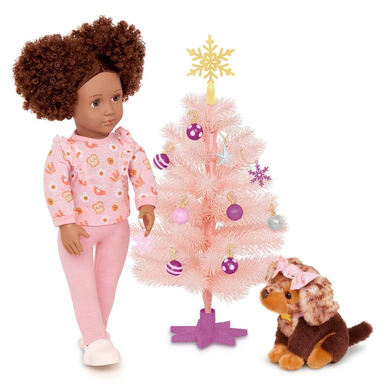 Our Generation Snowflakes &#38; Sparkles Pink Holiday Tree Accessory Set for 18&#34; Dolls, 3 of 7