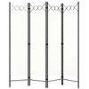 vidaXL 4-Panel Room Divider White 63"x70.9" - 2 of 4