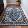 Well Woven Kings Court Gene Non-Slip Oriental Medallion Area Rug - Entryway, Kitchen & Laundry Room -Machine-Washable, Low Looped Pile - 2 of 4