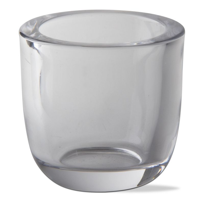 tagltd Classic Tealight Holder Clear Glass Candle Holder, 3.14L x 3.14W x 3.07H inches, 1 of 4