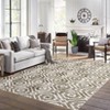 Machine Washable Area Rug Non Slip Low Pile Soft Distressed Foldable Stain Resistant Contemporary Carpet for Bedroom Living Dining Room Brown - 3 of 4