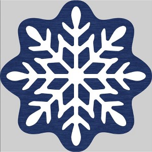 Nasitip Christmas Rugs Washable Snowflakes Pattern Non Slip Low Pile Rugs for Living Room Bedroom Festival Decor Rug - 1 of 1