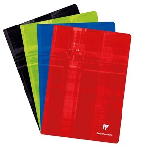 Clairefontaine Staplebound Notebook - Graph 48 sheets - 8 1/4 x 11 3/4 - Assorted Colors - 1 of 4