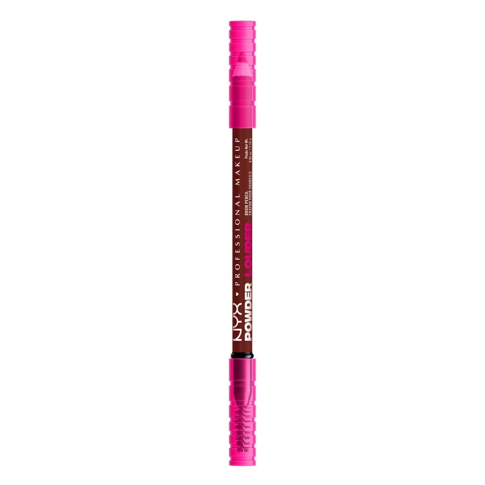 Photos - Eye / Eyebrow Pencil NYX Professional Makeup Powder Louder Brow Pencil - Black Cherry - 0.13oz 