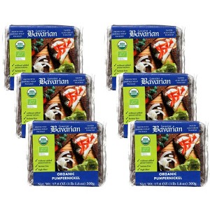 Genuine Bavarian Organic Pumpernickel - Case of 6/17.6 oz - 1 of 4