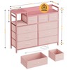 Modern TV Stand with Built-in Charging Station, 9 Drawer Bedroom Dresser - 3 of 4