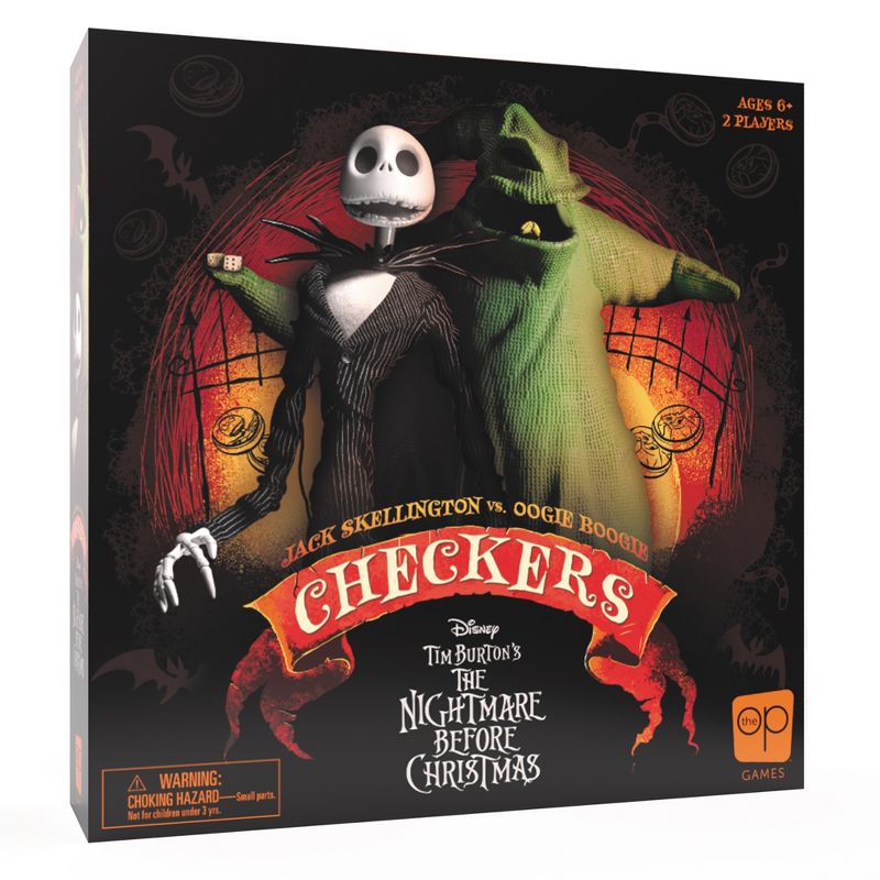 USAopoly Checkers: Disney Tim Burton The Nightmare Before Christmas Board Game, 2 of 8