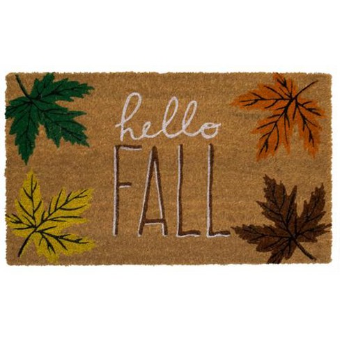 Briarwood Lane Black And White Pumpkin Fall Natural Fiber Coir Doormat  Autumn Welcome 30 X 18 : Target