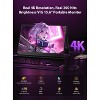 Portable Monitor 15.6" 4K UHD 3840X2160 100% sRGB 60Hz IPS HDR HDMI USB-C Travel Monitor for Laptop - 2 of 4