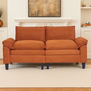 IULULU Modular Sectional Sofa, Oversized Corduroy Couch Comfy Cloud Sectional Couch - 1 of 4