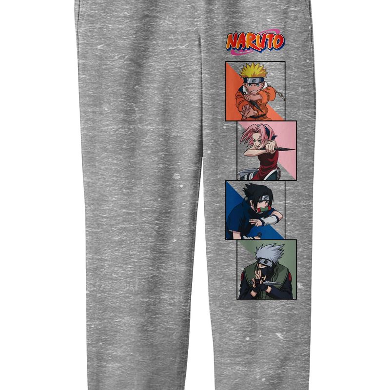 Naruto Classic Characters Youth Heather Gray Graphic Sweats, 2 of 4