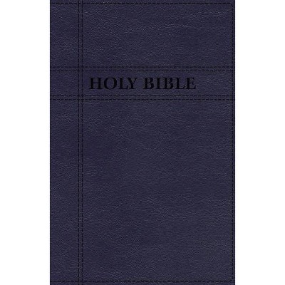 Niv, Premium Gift Bible, Leathersoft, Navy, Red Letter Edition, Comfort Print - by  Zondervan (Leather Bound)