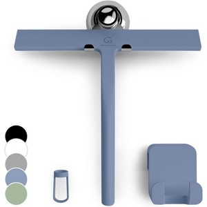 Shower Squeegee for Glass Doors, 11 Inch Silicone Window and Bathroom Cleaning Squeegee with Modern Design - 1 of 4