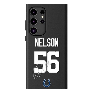 Keyscaper Quenton Nelson Indianapolis Colts 56 Game Tactic MagSafe Compatible Cell Phone Case for Galaxy S25 Ultra - 1 of 4