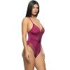 Jezebel by Felina Women's Henny Micro & Lace Bodysuit - 2 of 3