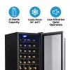 Newair Freestanding 27 Bottle Compressor Wine Fridge in Stainless Steel, Adjustable Chrome Racks and Exterior Digital Thermostat - 2 of 4