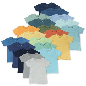 Honest Baby 20-Pack Organic Cotton Short Sleeve T-Shirts Bundle - 1 of 4