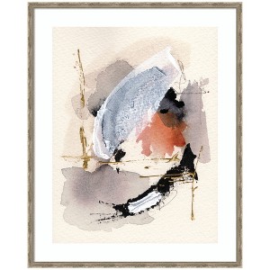 Kate and Laurel Framed Art Urban Wanderer 2 by Xizhou Xie, 34 x 42, Mila Dark Silver - 1 of 4