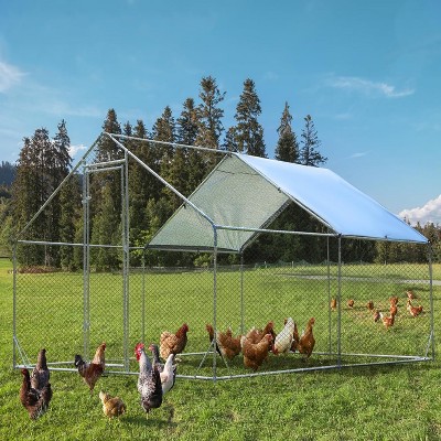 One Set Of Metal Pointed Top Chicken Cage 1Mm Galvanized Pipe With Reinforcement