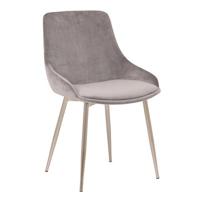 Heidi Velvet Dining Accent Chair - Armen Living