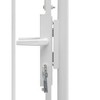 vidaXL Garden Gate Steel 39.4"x78.7" White - 4 of 4