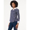 Jones New York Striped Collared Twofer Layered-Look Top - S - 2 of 3