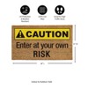 28" x 16" Nature Coir Mat, Caution - 3 of 4