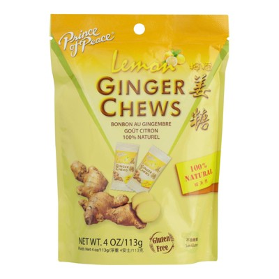 Prince Of Peace Lemon Ginger Chews - 4 oz