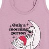 Women's - Garfield - Only A Morning Person On Christmas Graphic Racerback Tank - 2 of 4