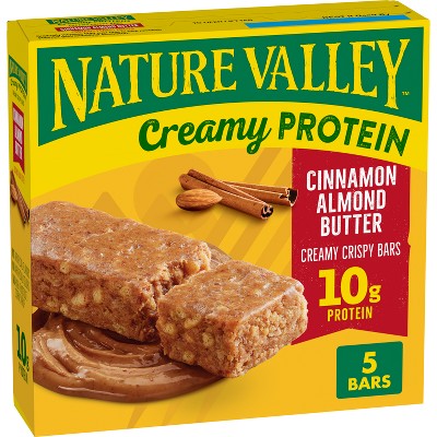 Nature Valley Creamy Protein Cinnamon Almond Butter Bars - 5ct