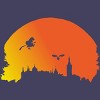Women's Design By Humans Halloween witch silhouette By InfaredDesigns Racerback Tank Top - 2 of 3