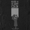 Men's Wednesday Black Is My Happy Color Silhouette T-Shirt - 2 of 4