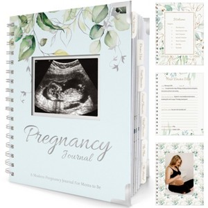 KeaBabies Pregnancy Journal, Pregnancy Announcements, 90 Pages Hard Cover Pregnancy Book For Mom To Be Gift - 1 of 4