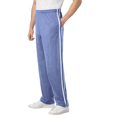 KingSize Lightweight Jersey Side-Striped Sweatpants - L, Heather Slate ...