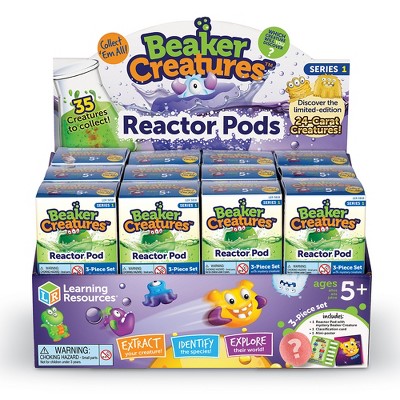 Learning Resources Beaker Creatures Reactor Pod, 24 Pack Pods, Assorted Colors, Ages 5+