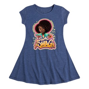 Girls' - Karma's World - Swag Is Swag Fit & Flair Cap Sleeve Dress - 1 of 2